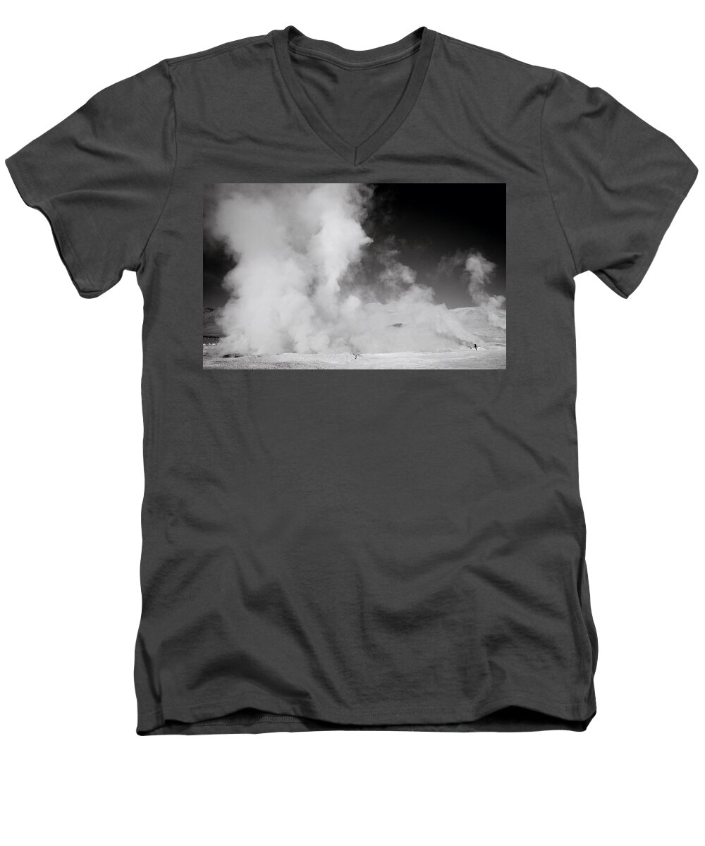 Andes Men's V-Neck T-Shirt featuring the photograph The Power Of Nature by Shaun Higson