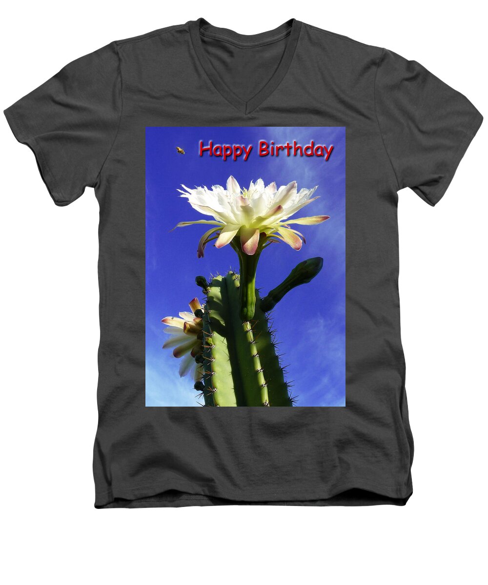 Birthday Men's V-Neck T-Shirt featuring the photograph Happy Birthday Card And Print 16 by Mariusz Kula