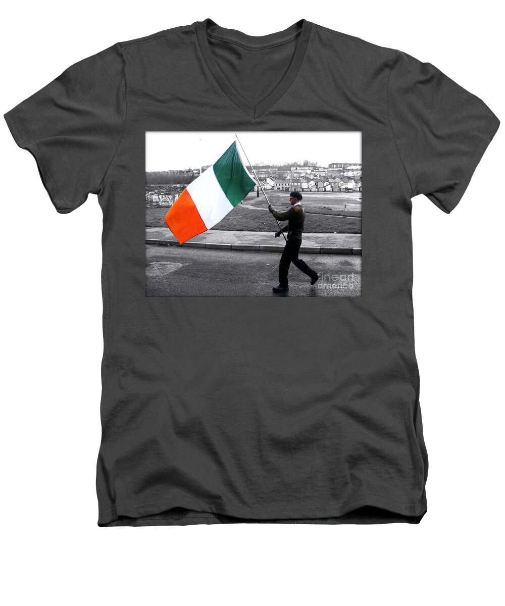 Ireland Men's V-Neck T-Shirt featuring the photograph Identity by Nina Ficur Feenan