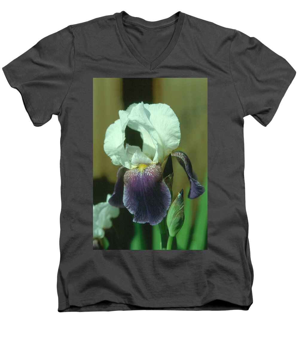 Flower Men's V-Neck T-Shirt featuring the photograph Iris 3 by Andy Shomock