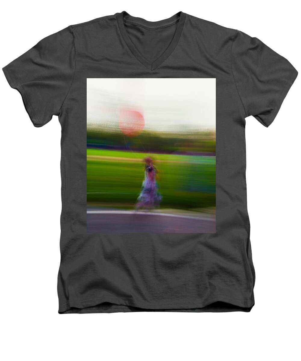 Impressionist Men's V-Neck T-Shirt featuring the photograph Lighter than Air by Alex Lapidus