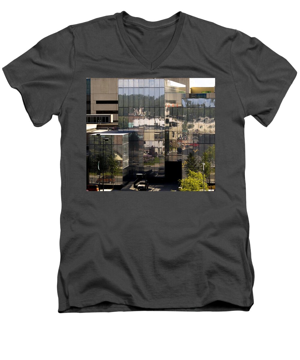 Anchorage Men's V-Neck T-Shirt featuring the photograph Mirroring by Tara Lynn