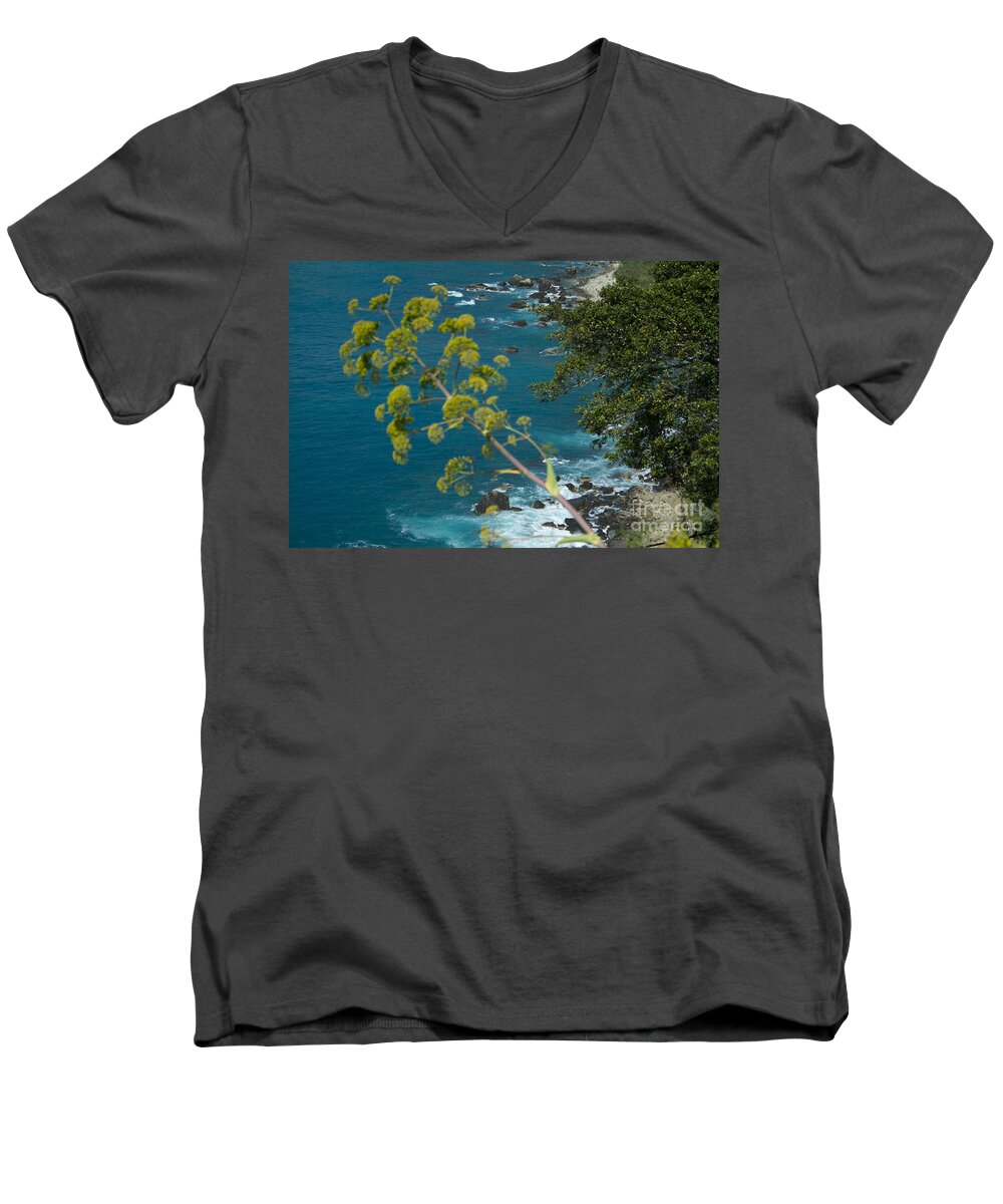 Taormina Men's V-Neck T-Shirt featuring the photograph My Taormina's Landscape by Donato Iannuzzi