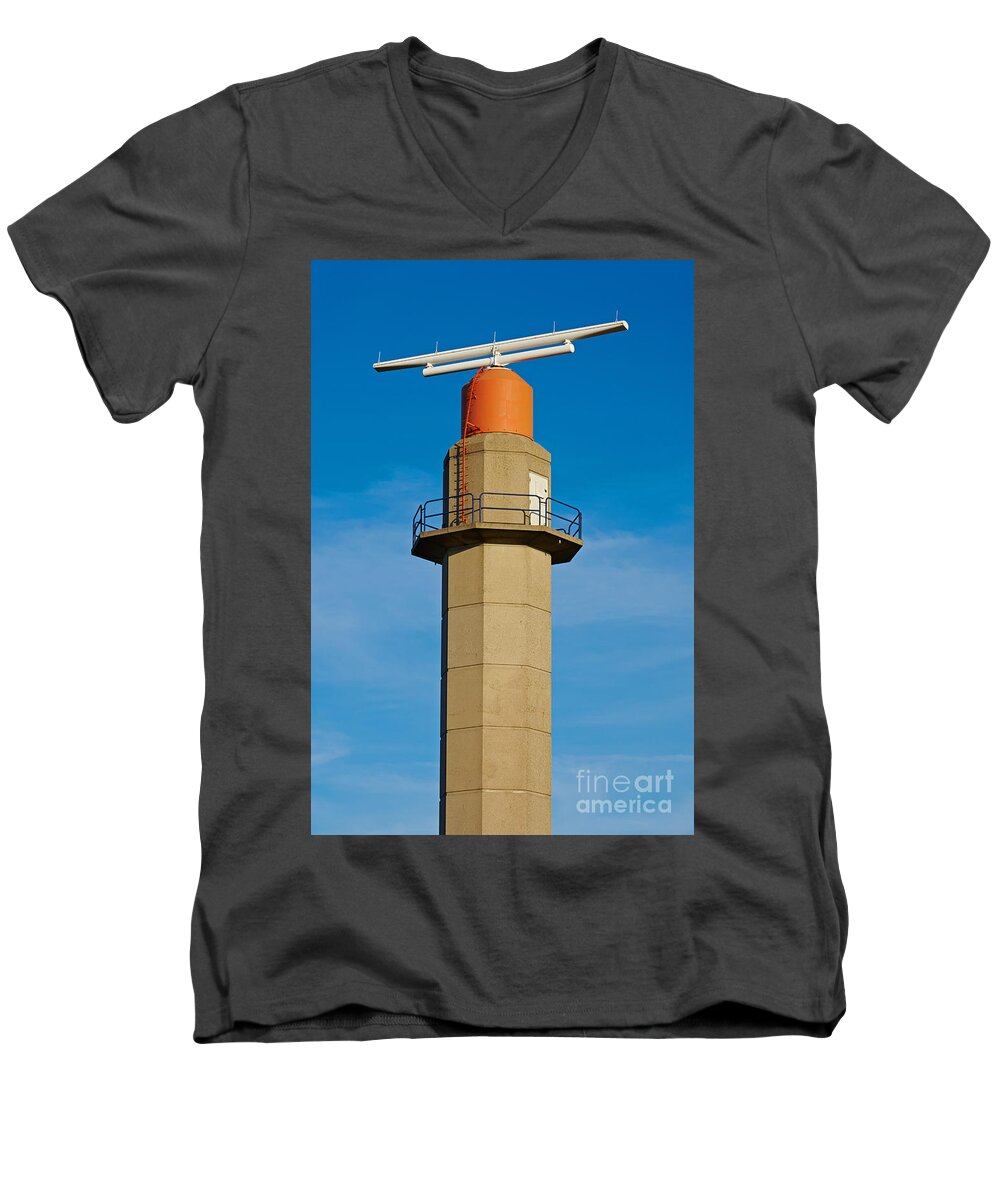 Radar Men's V-Neck T-Shirt featuring the photograph Radar tower by Nick Biemans