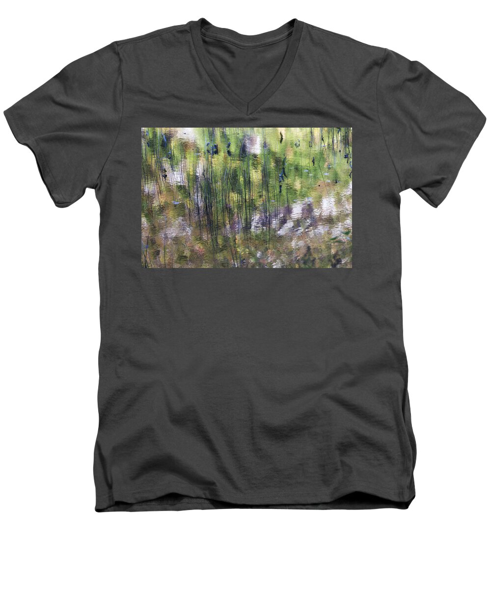 Mount Desert Island Men's V-Neck T-Shirt featuring the photograph Reflections of Early Light - number eleven by Paul Schreiber