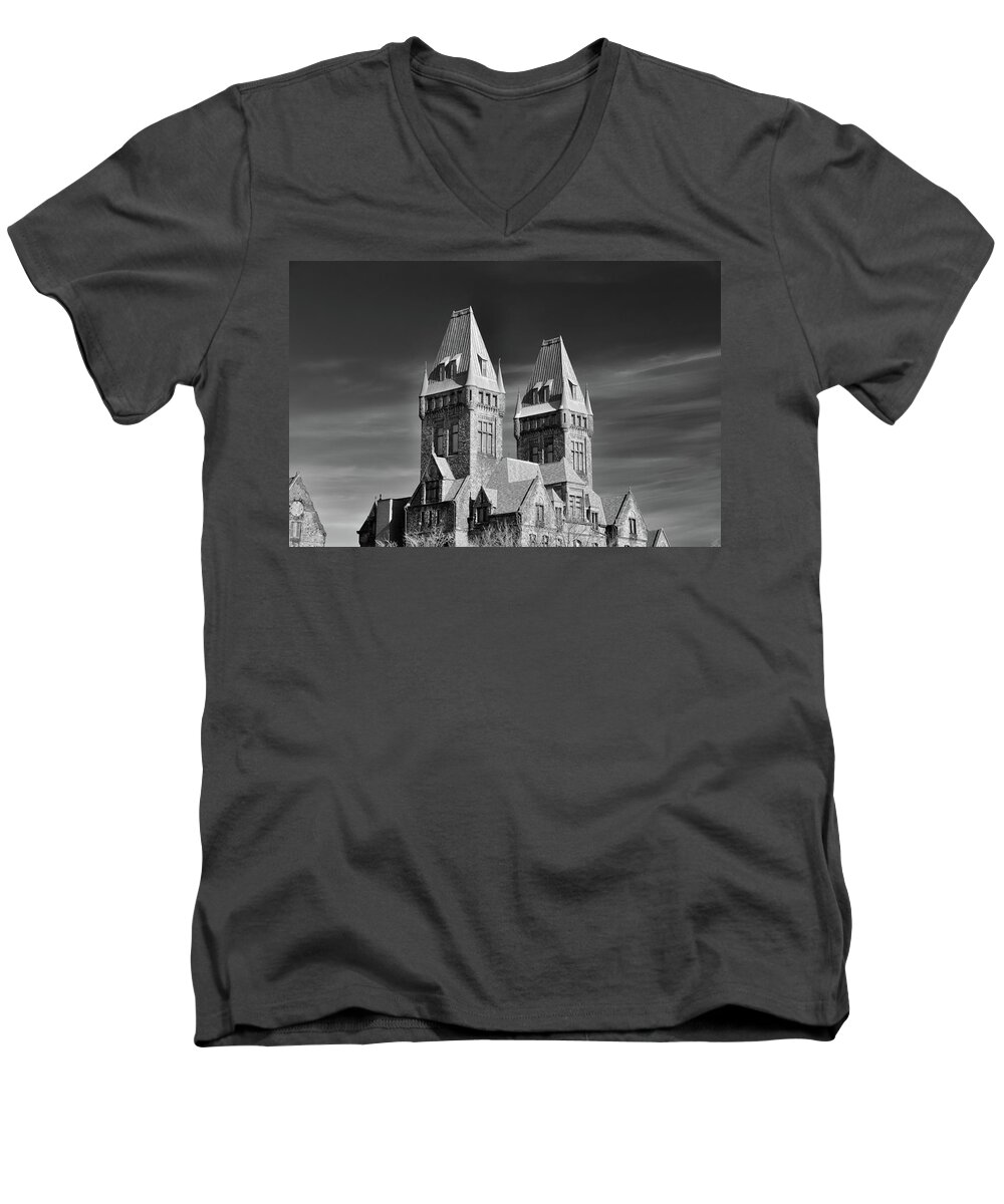 Buildings Men's V-Neck T-Shirt featuring the photograph RIchardson Building 3439 by Guy Whiteley