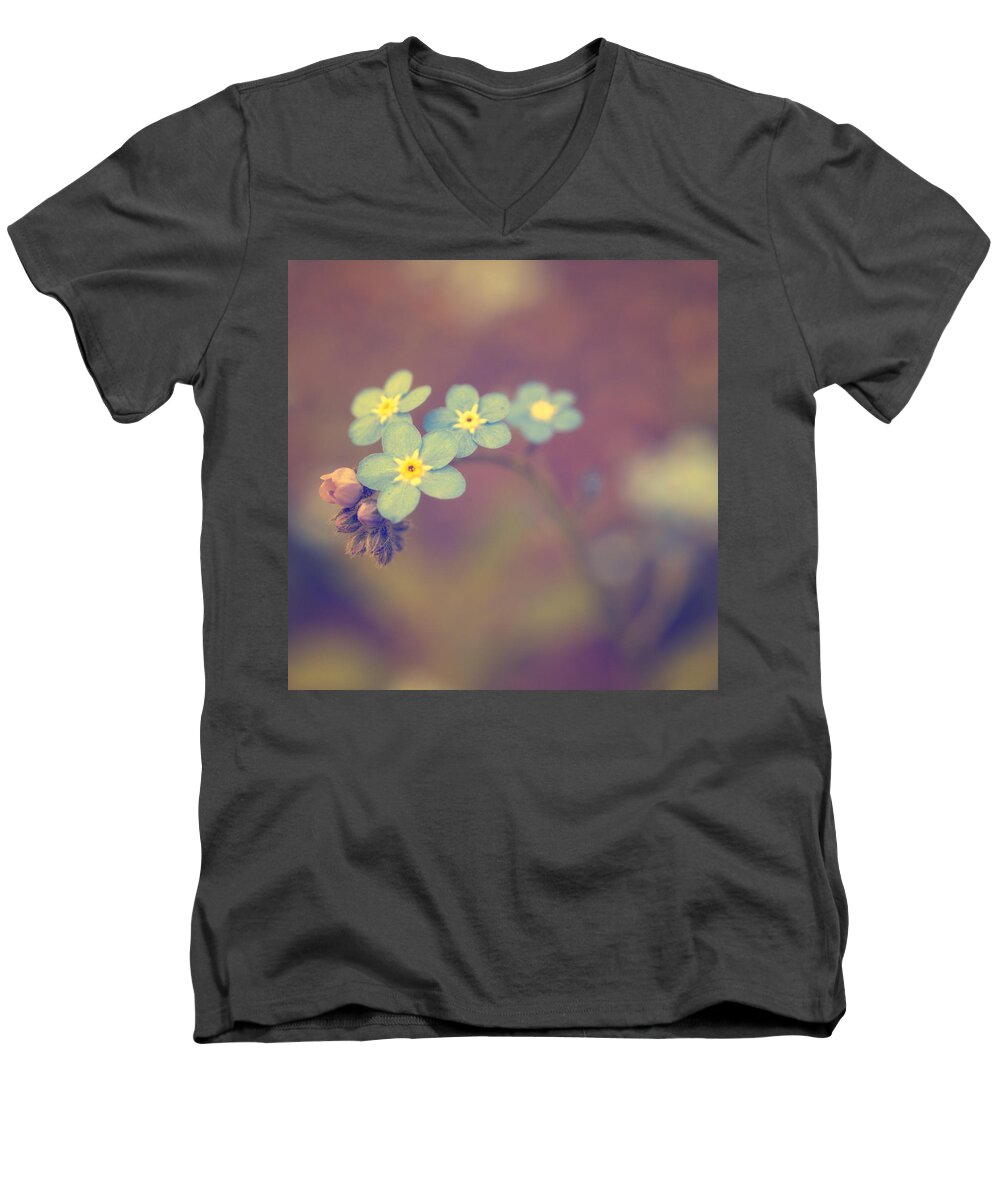 Forget-me-not Men's V-Neck T-Shirt featuring the photograph Romance by Yuka Kato