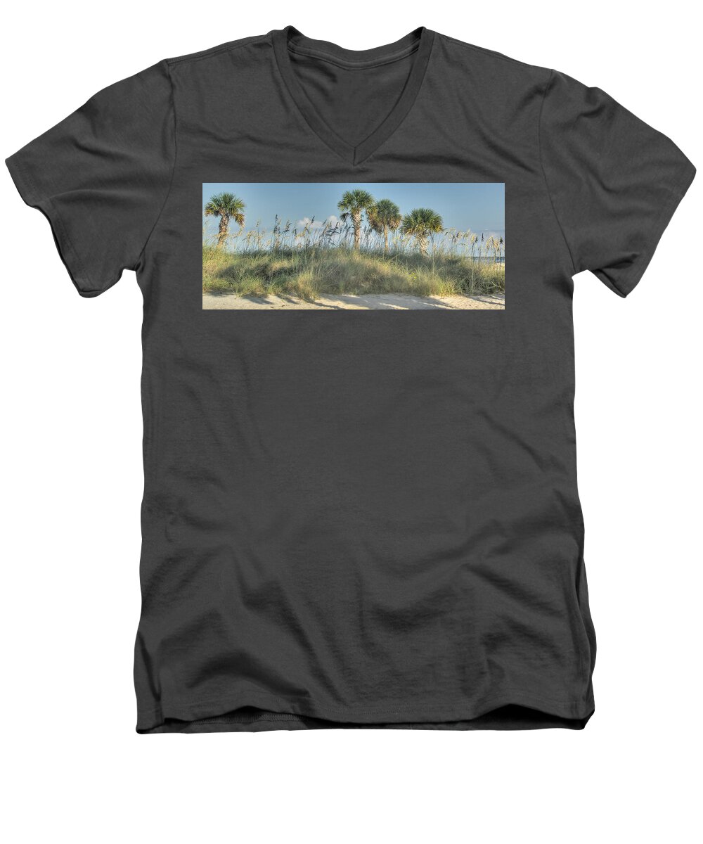 Florida Men's V-Neck T-Shirt featuring the photograph Sand dune by Jane Luxton