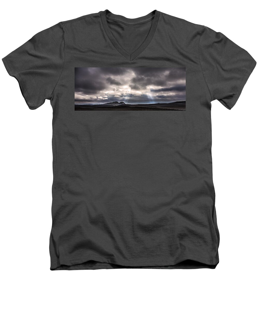 Sand Men's V-Neck T-Shirt featuring the photograph Sands of time by Gunnar Orn Arnason