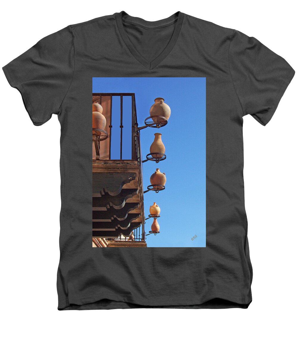 Pottery Men's V-Neck T-Shirt featuring the photograph Sedona Jugs by Ben and Raisa Gertsberg