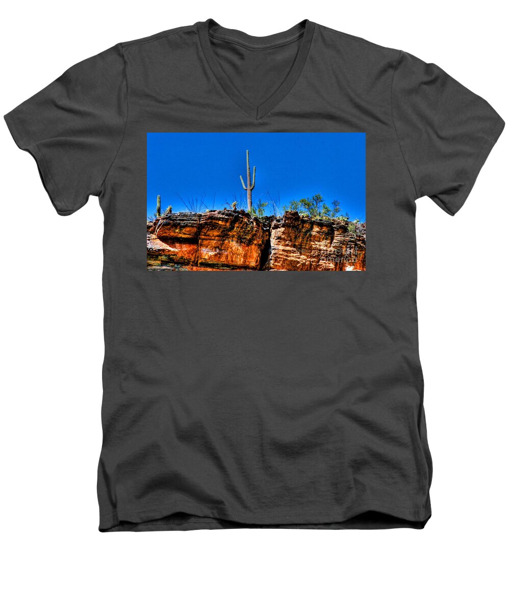 Sky Island Men's V-Neck T-Shirt featuring the photograph Sky Island by Tap On Photo