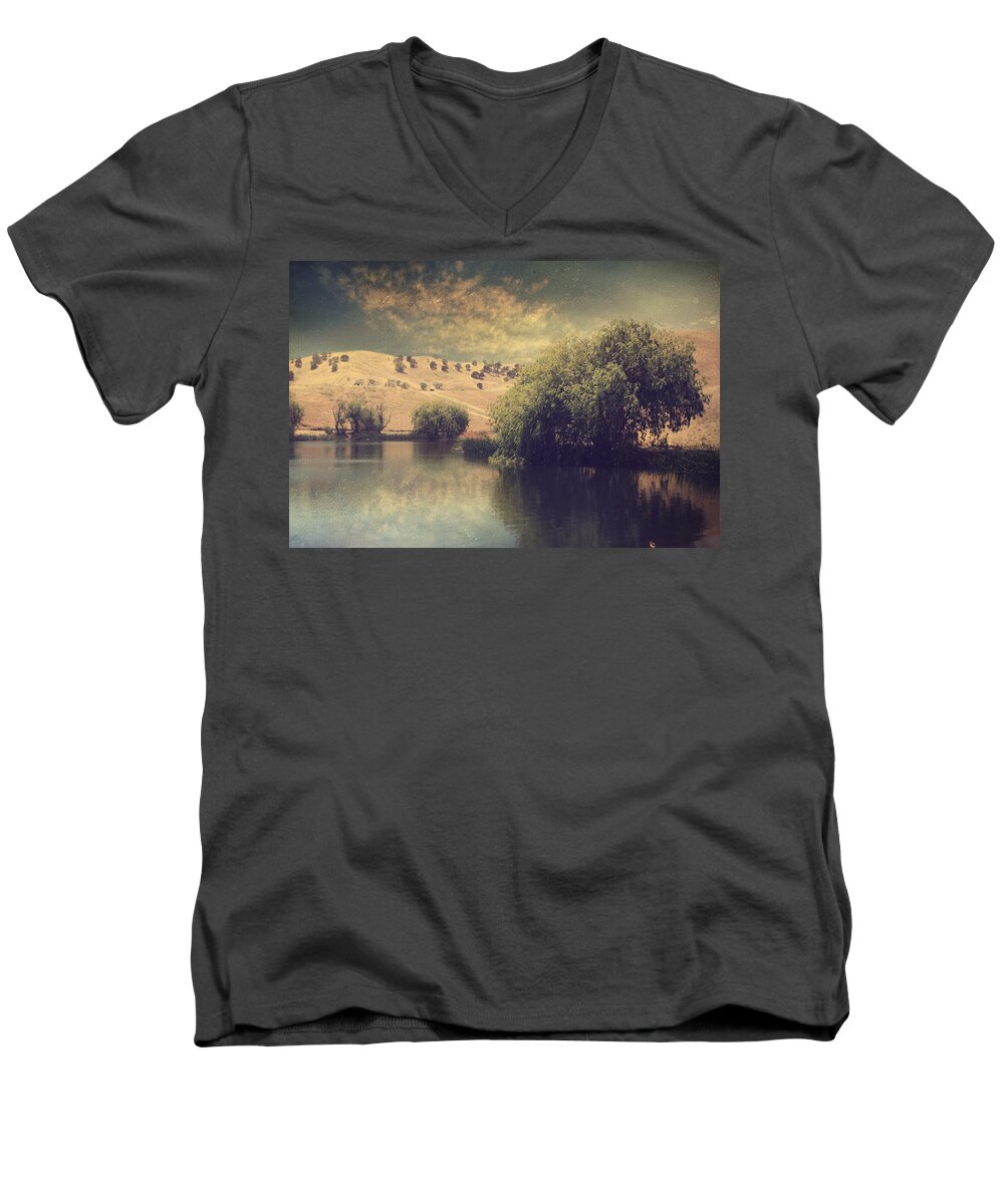 Contra Loma Regional Park Men's V-Neck T-Shirt featuring the photograph Some Dreams Never Die by Laurie Search