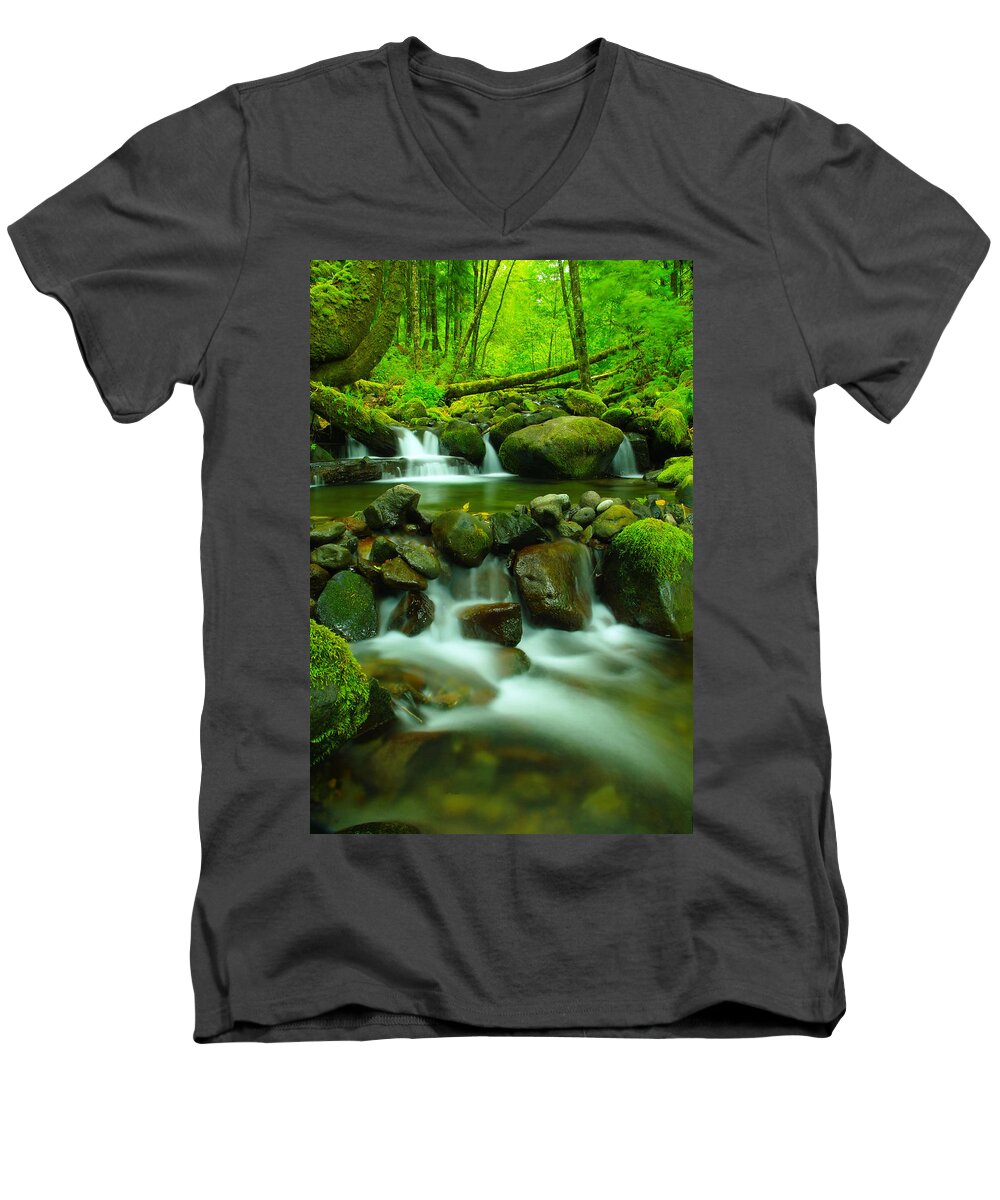 Water Men's V-Neck T-Shirt featuring the photograph Sometimes Its Best To Sit And Dream by Jeff Swan