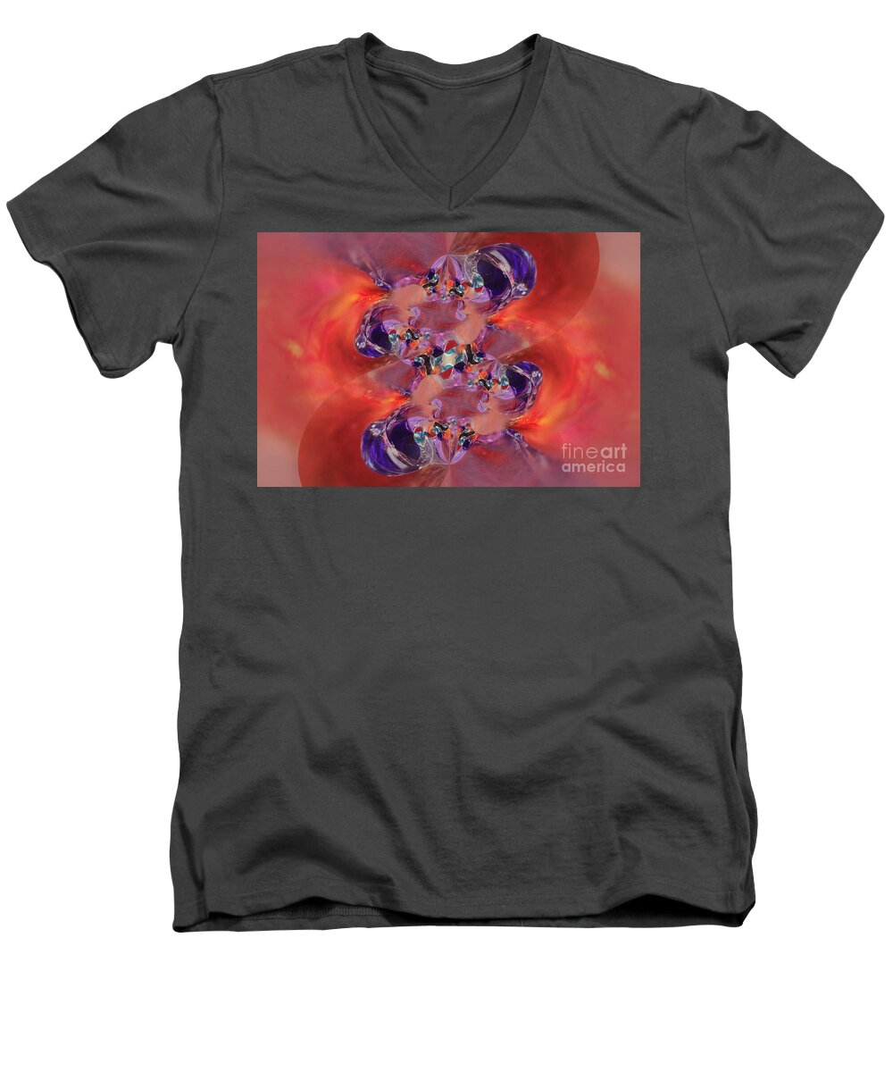 Dna Men's V-Neck T-Shirt featuring the digital art Spiritual DNA by Margie Chapman
