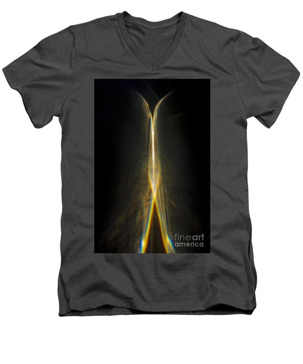 Writing With Light Men's V-Neck T-Shirt featuring the photograph Synergy by Casper Cammeraat
