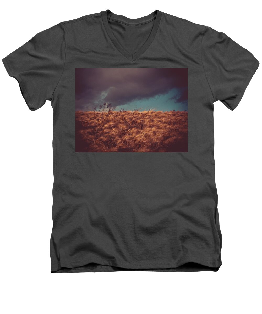 Nature Men's V-Neck T-Shirt featuring the photograph The Calm in the Storm by Jessica Brawley