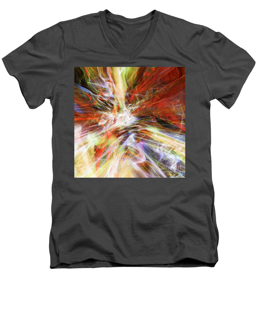 Digital Men's V-Neck T-Shirt featuring the digital art The Cleansing by Margie Chapman