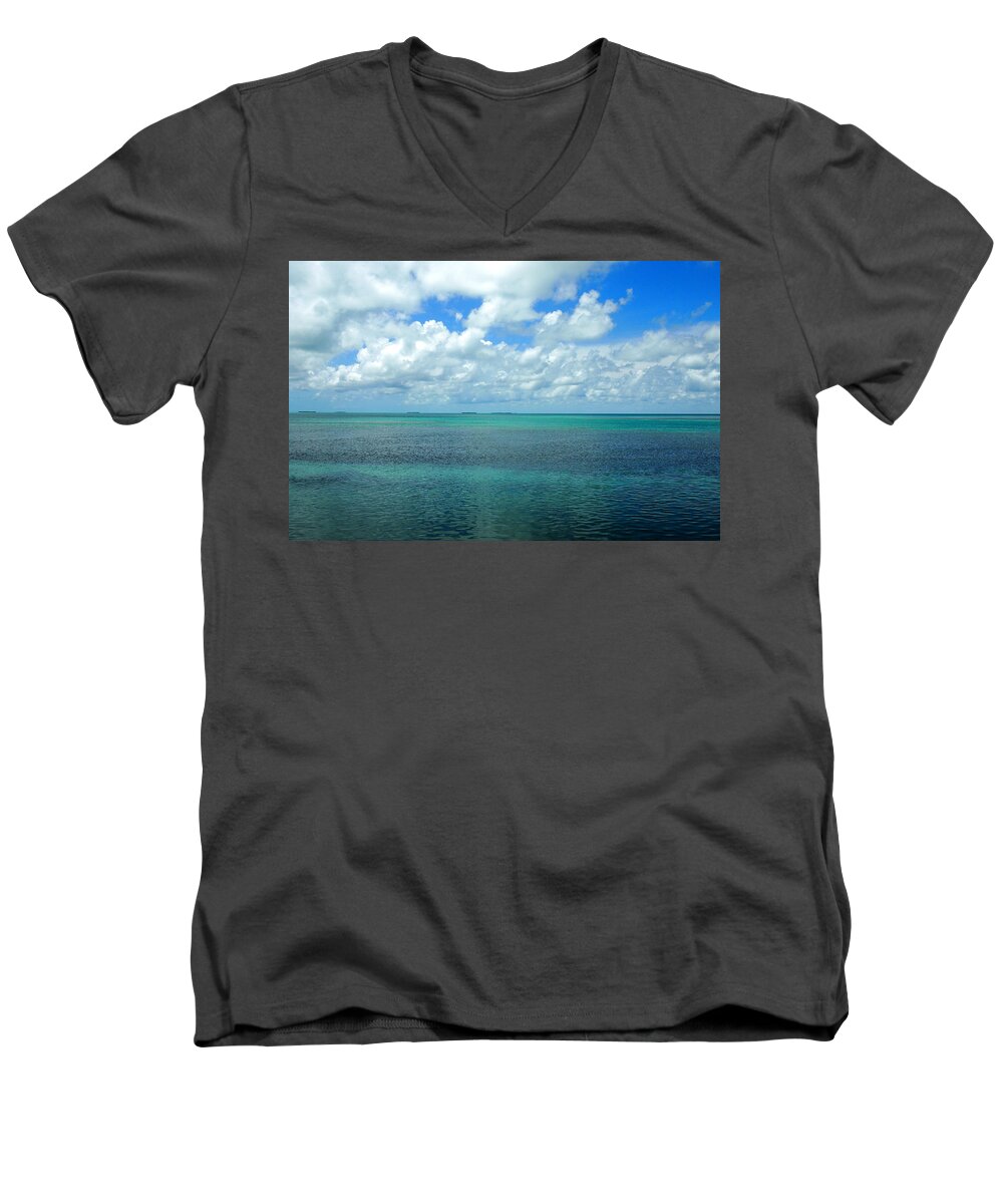 Key West Men's V-Neck T-Shirt featuring the photograph The Florida Keys by Amy McDaniel