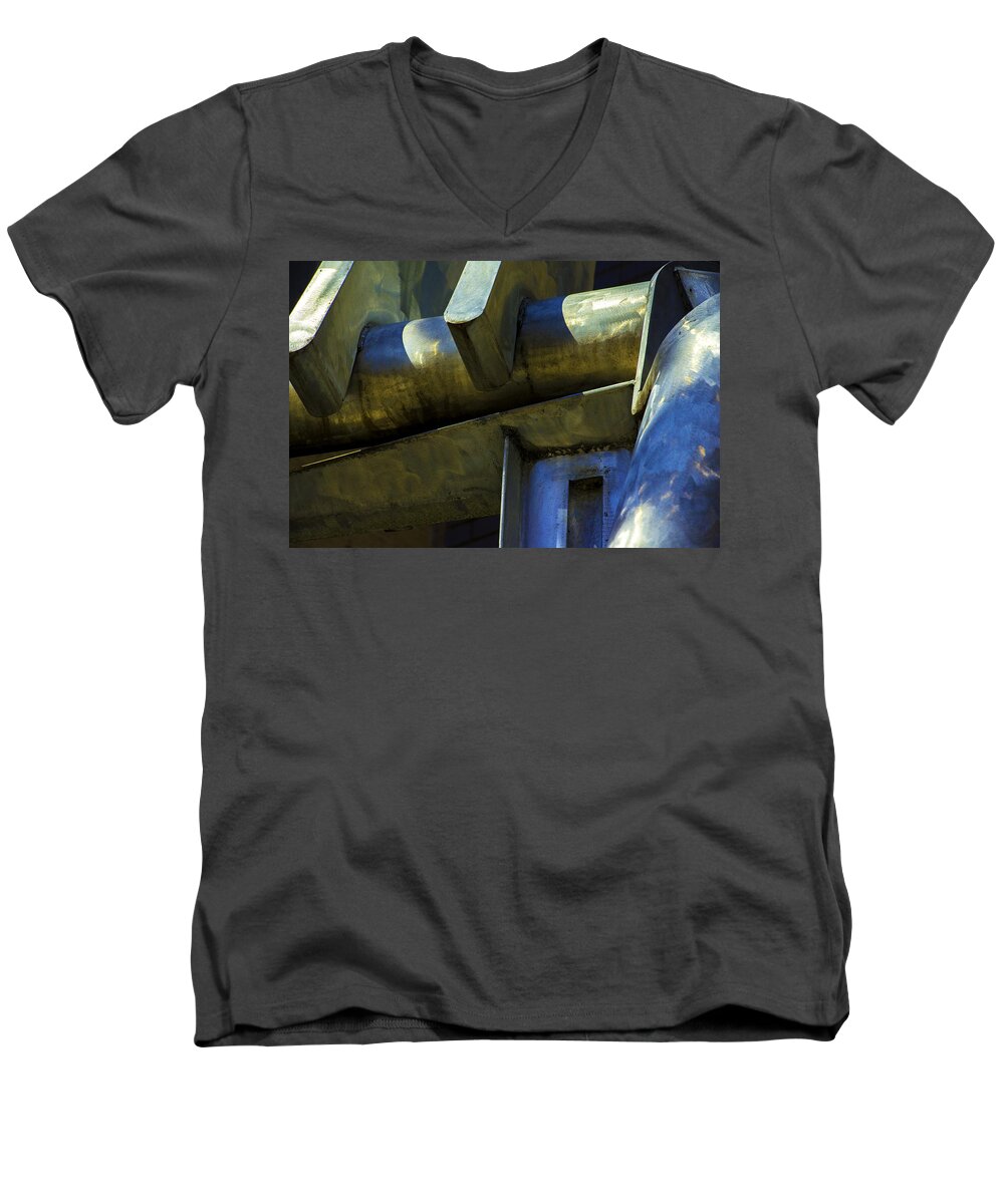  Men's V-Neck T-Shirt featuring the photograph The Machine by Raymond Kunst