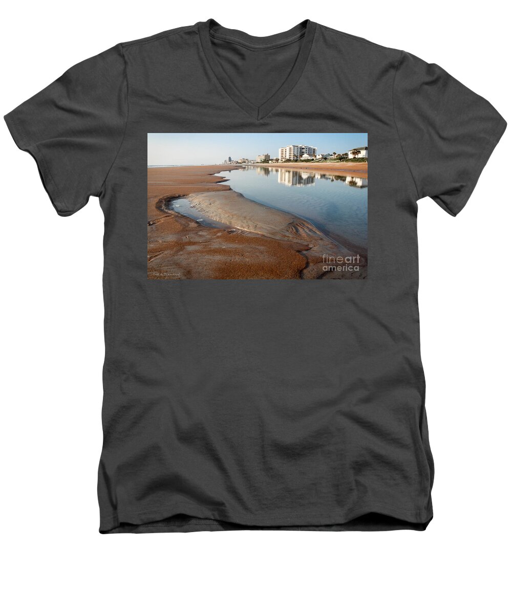 Landscape Men's V-Neck T-Shirt featuring the photograph Tide Pool by Todd Blanchard