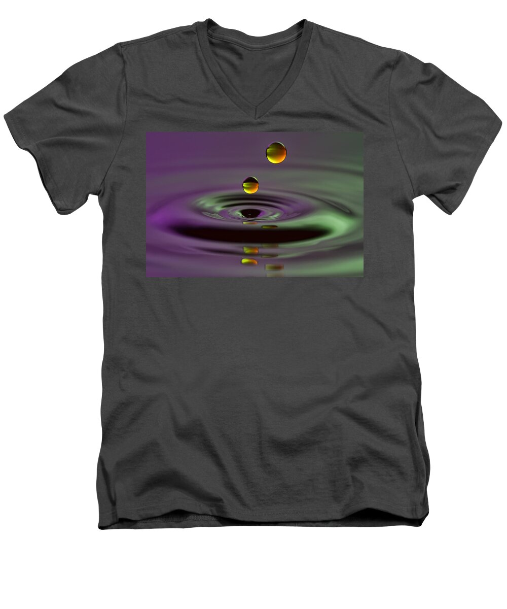 Granger Photography Men's V-Neck T-Shirt featuring the photograph Two Suns by Brad Granger
