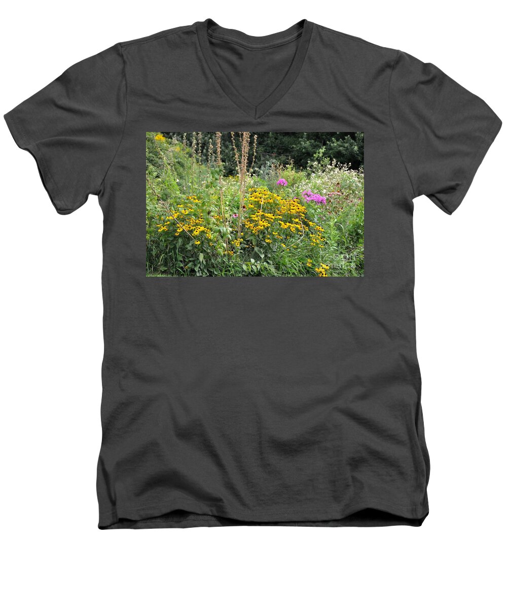 Flower Men's V-Neck T-Shirt featuring the photograph Beautiful Flower Garden by John Black