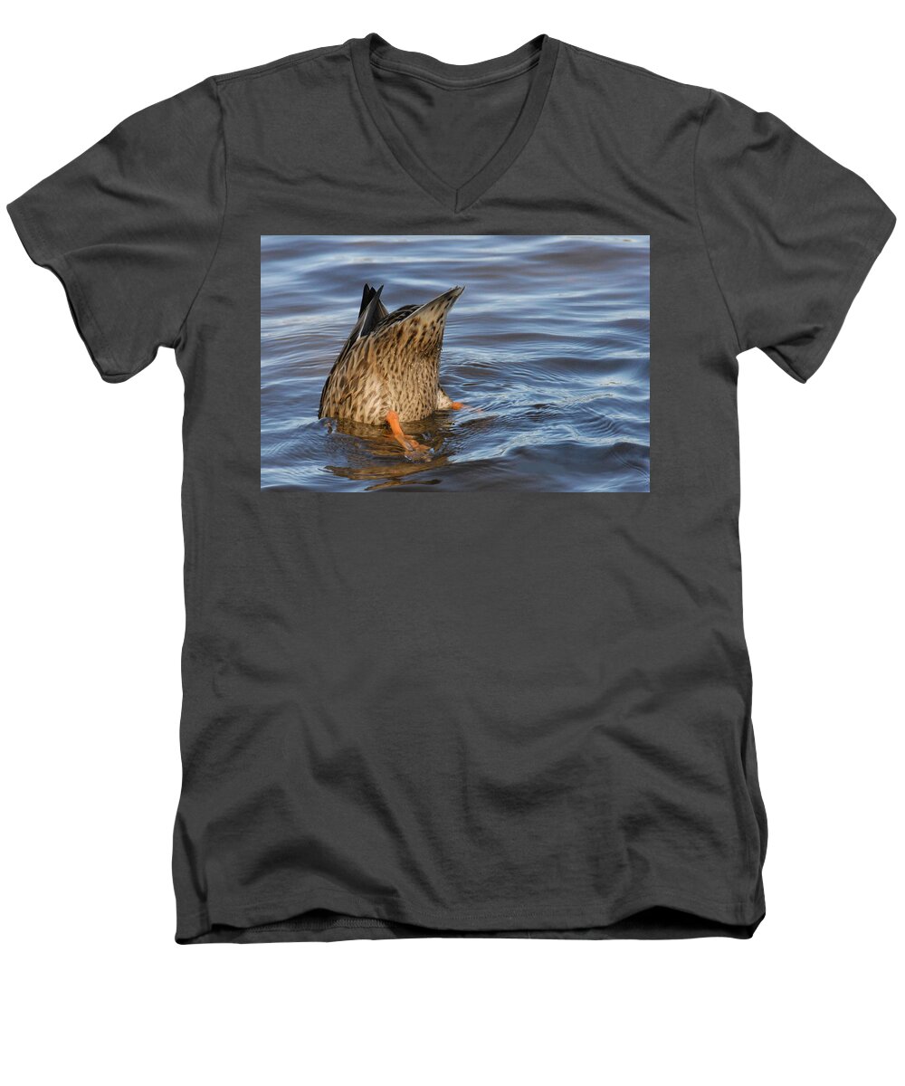 Nature Men's V-Neck T-Shirt featuring the photograph Bottom's Up by Cindy Manero