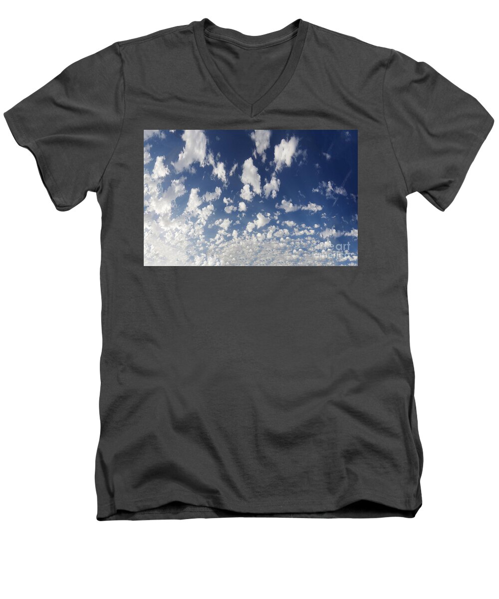 Nube Men's V-Neck T-Shirt featuring the photograph Cloudy sky by Agusti Pardo Rossello