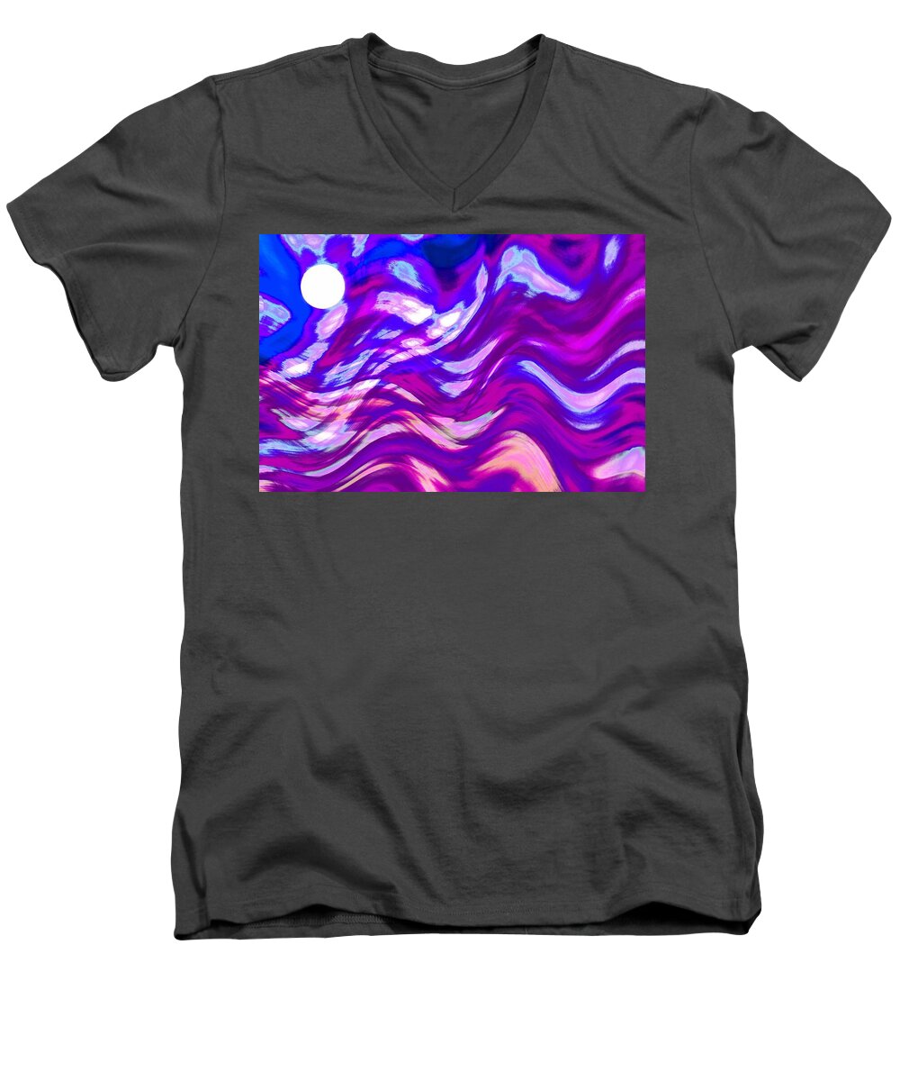 Altered Men's V-Neck T-Shirt featuring the digital art It's Amore by Andrew Hewett