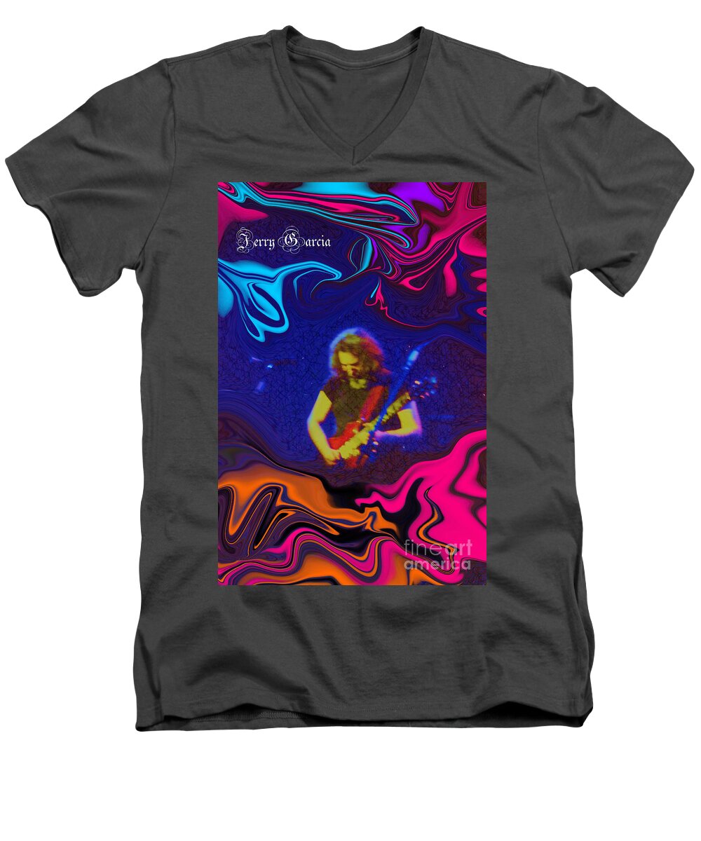 Jerry Men's V-Neck T-Shirt featuring the photograph Jerry Space by Susan Carella