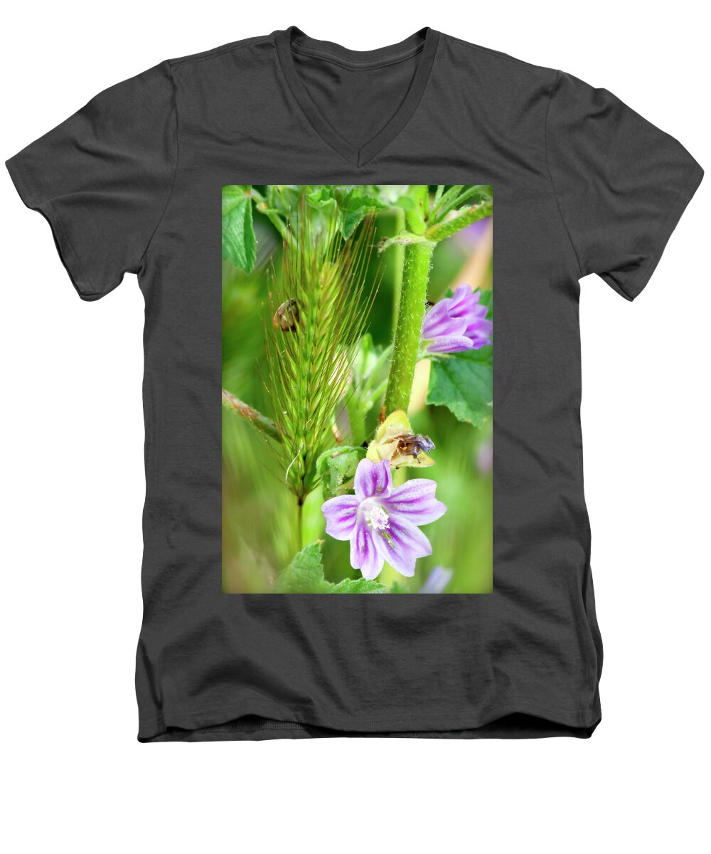 Flower Men's V-Neck T-Shirt featuring the photograph Natural Bouquet by Pedro Cardona Llambias
