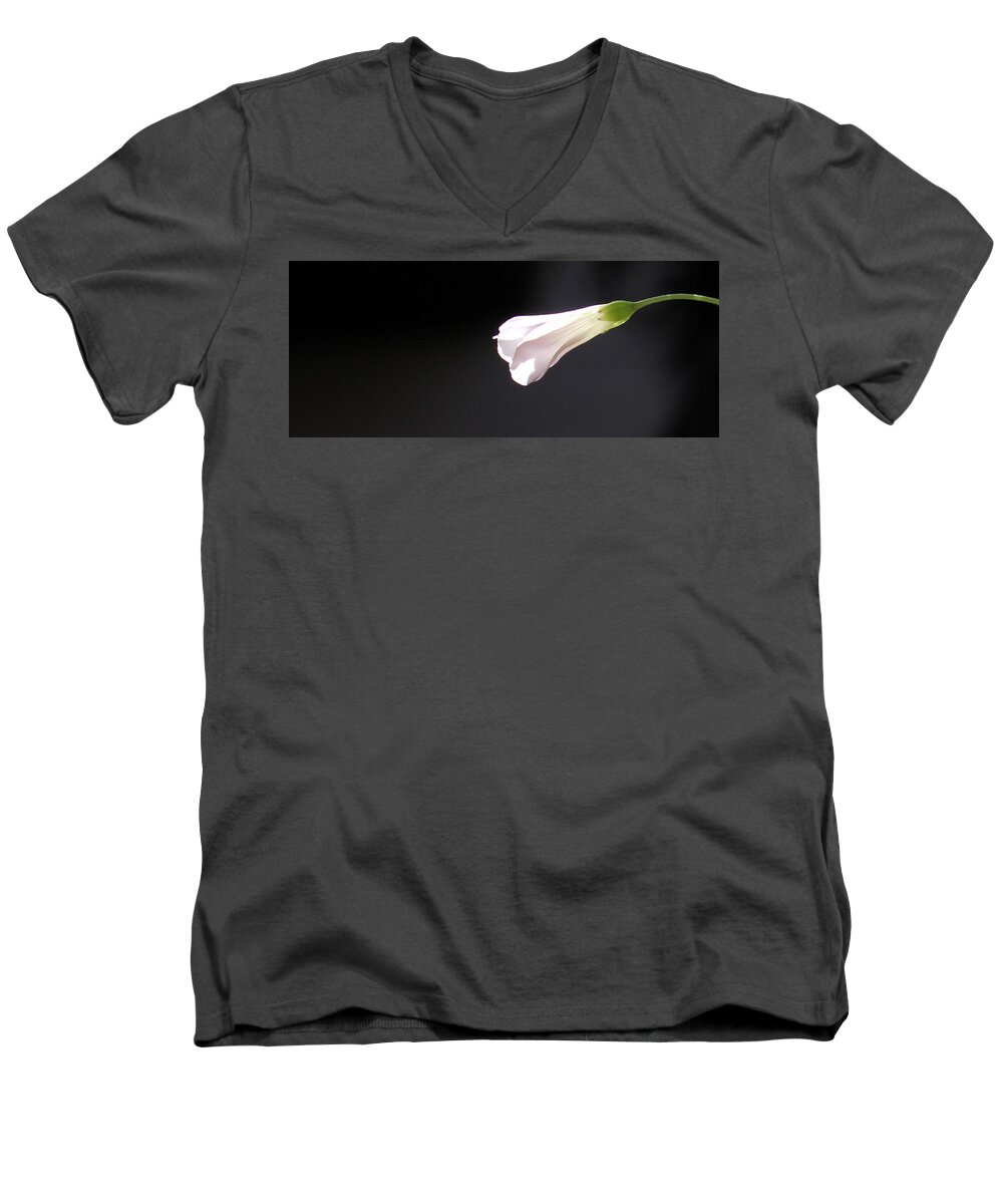 Floral Garden Men's V-Neck T-Shirt featuring the photograph Oxalis Bud by Kume Bryant