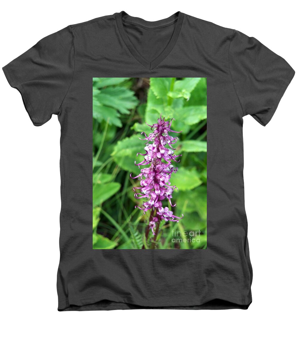 Wildflowers Men's V-Neck T-Shirt featuring the photograph Pink Elephants by Dorrene BrownButterfield