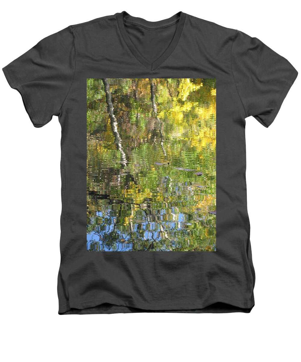 Water Men's V-Neck T-Shirt featuring the photograph Reflections in Paradise 1 by Anita Burgermeister