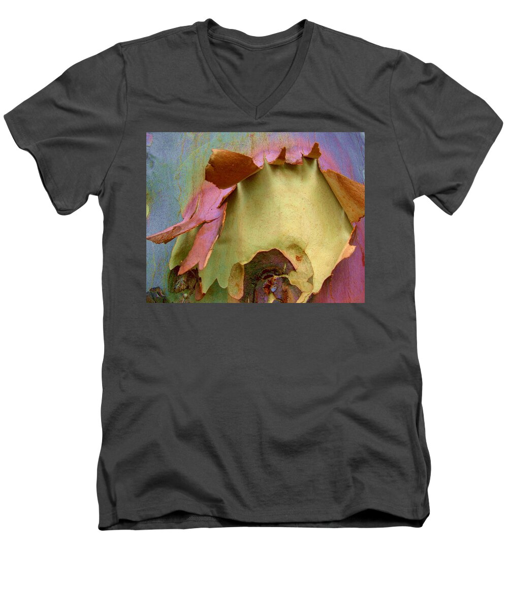 Trees Men's V-Neck T-Shirt featuring the photograph Ripped Apart by Robert Margetts