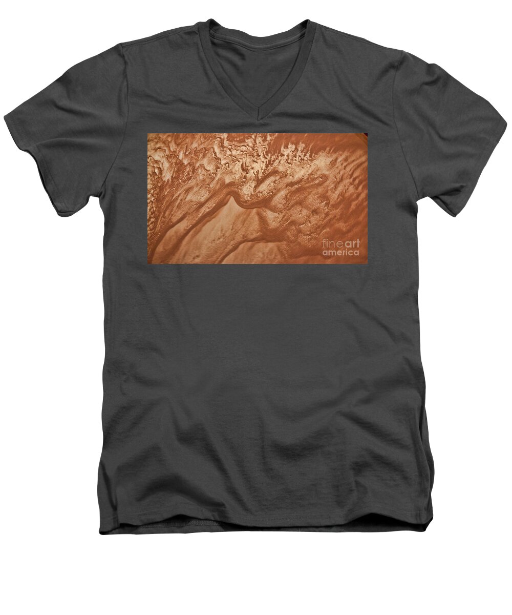 Sandstorm Men's V-Neck T-Shirt featuring the photograph Sandstorm 1 by Crystal Nederman