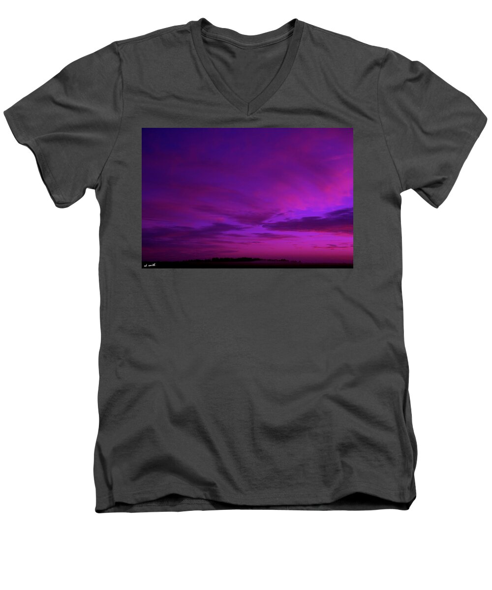 Serenity Men's V-Neck T-Shirt featuring the photograph Serenity by Edward Smith