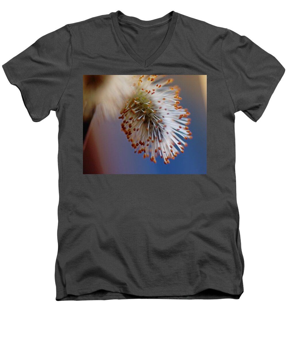 Pussy Willow Men's V-Neck T-Shirt featuring the photograph Starburst by Sue Capuano