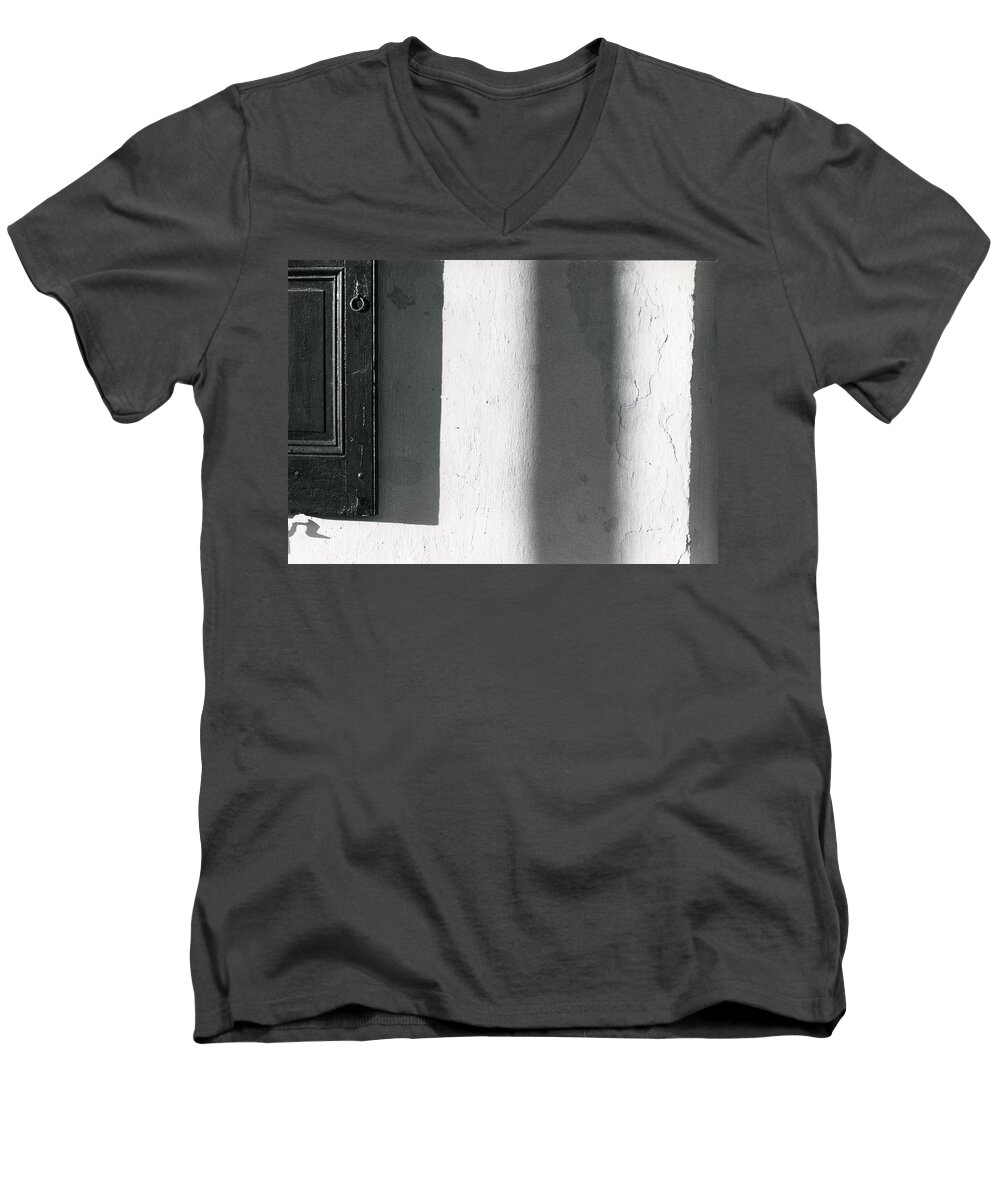 White Wall Men's V-Neck T-Shirt featuring the photograph Continuum 1 by Steven Huszar