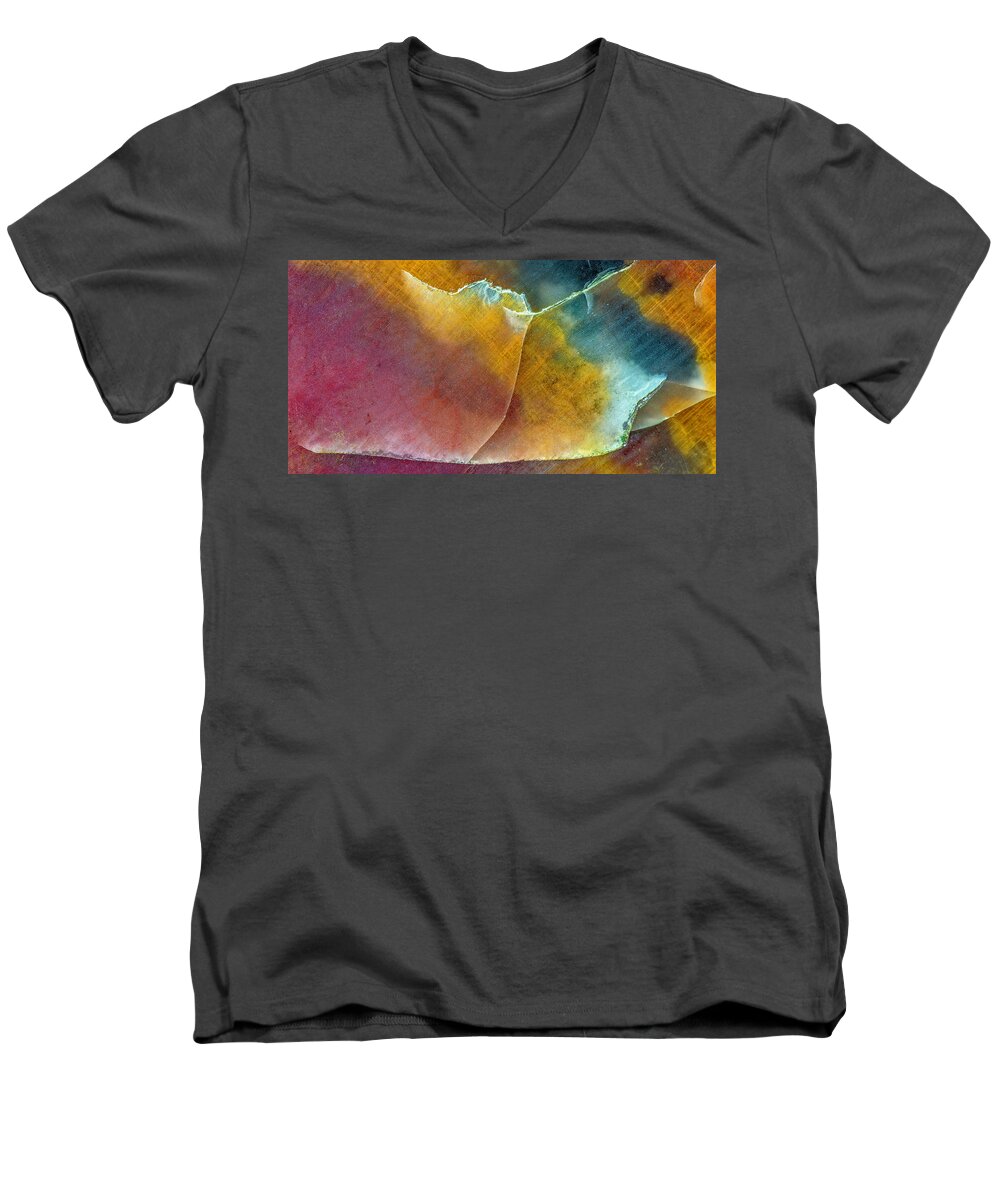 Macro Men's V-Neck T-Shirt featuring the photograph Earth Portrait 001 #1 by David Waldrop
