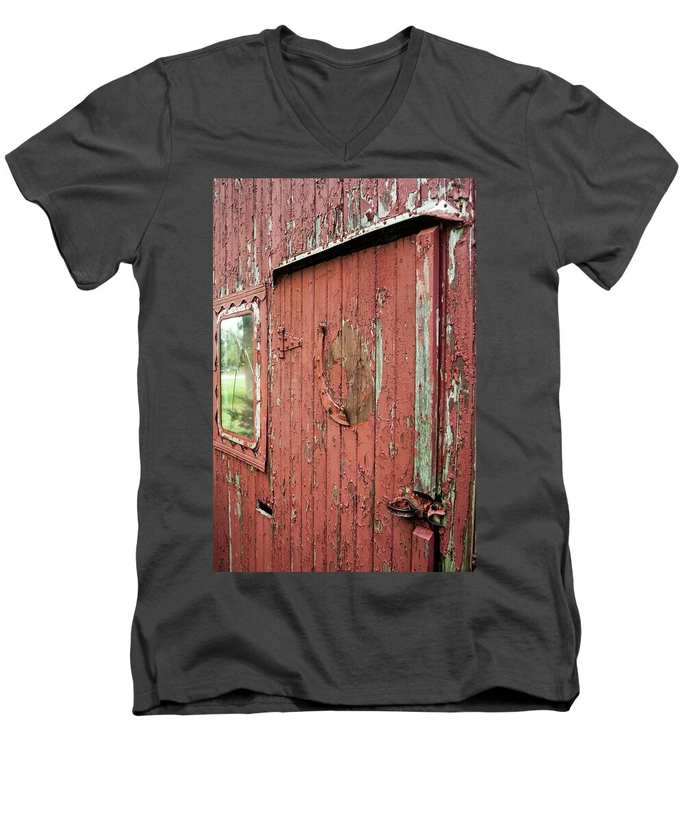  Men's V-Neck T-Shirt featuring the photograph Tattered #1 by Melissa Newcomb