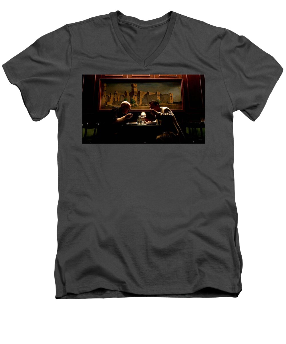 The Sopranos Men's V-Neck T-Shirt featuring the photograph The Sopranos #10 by Mariel Mcmeeking