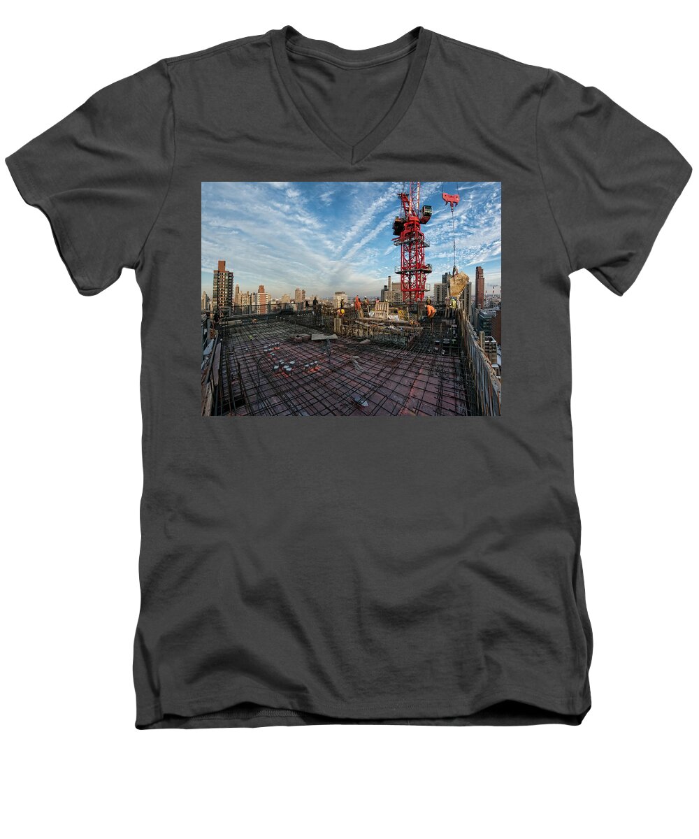  Men's V-Neck T-Shirt featuring the photograph 1355 1st Ave 4 by Steve Sahm