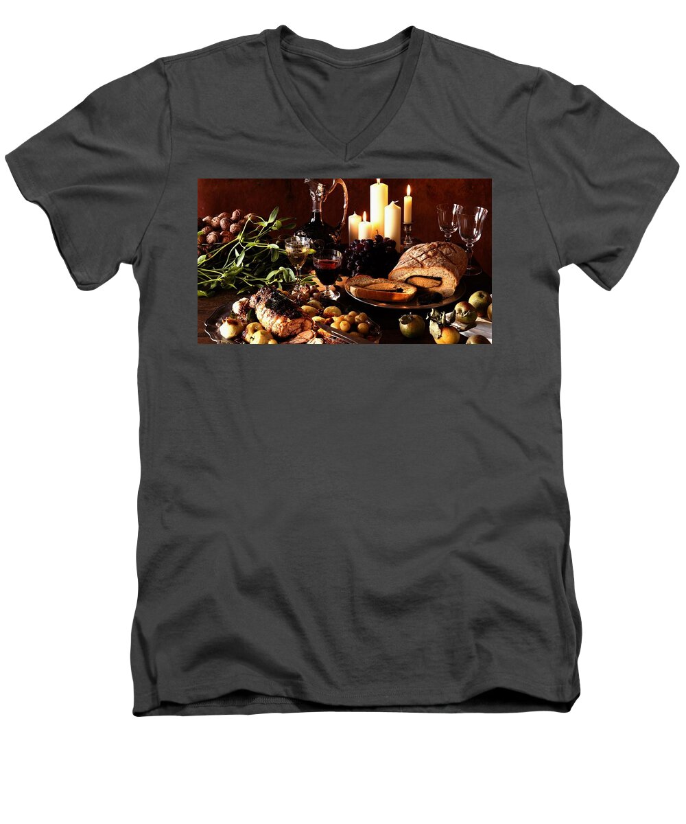 Still Life Men's V-Neck T-Shirt featuring the photograph Still Life #17 by Jackie Russo