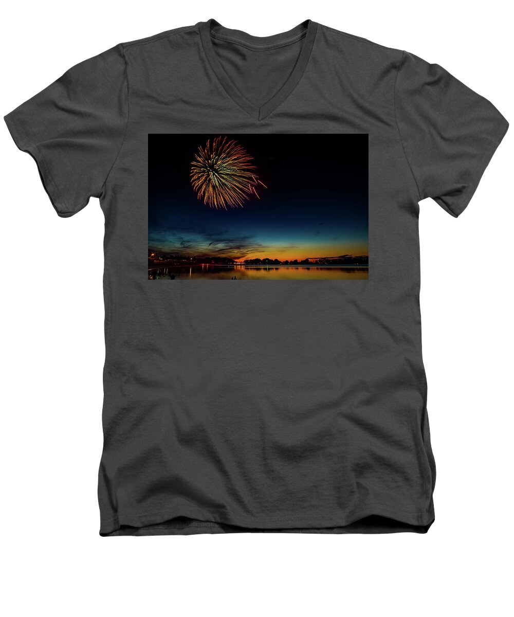 4th Of July Men's V-Neck T-Shirt featuring the photograph 4th of July #2 by Gary McCormick