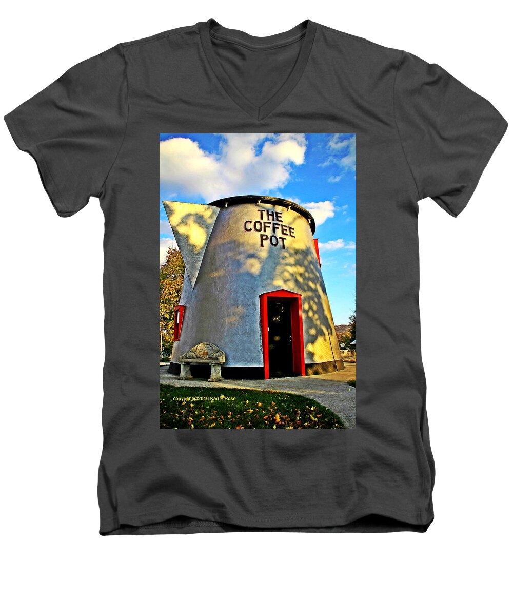 Buildings Men's V-Neck T-Shirt featuring the photograph Building #2 by Karl Rose