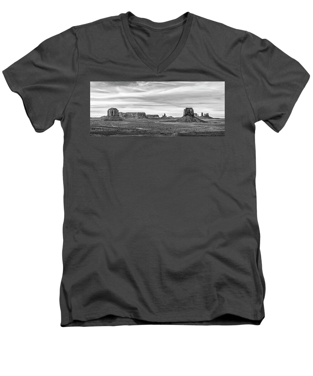 America Men's V-Neck T-Shirt featuring the photograph From Artist's Point #2 by Jon Glaser