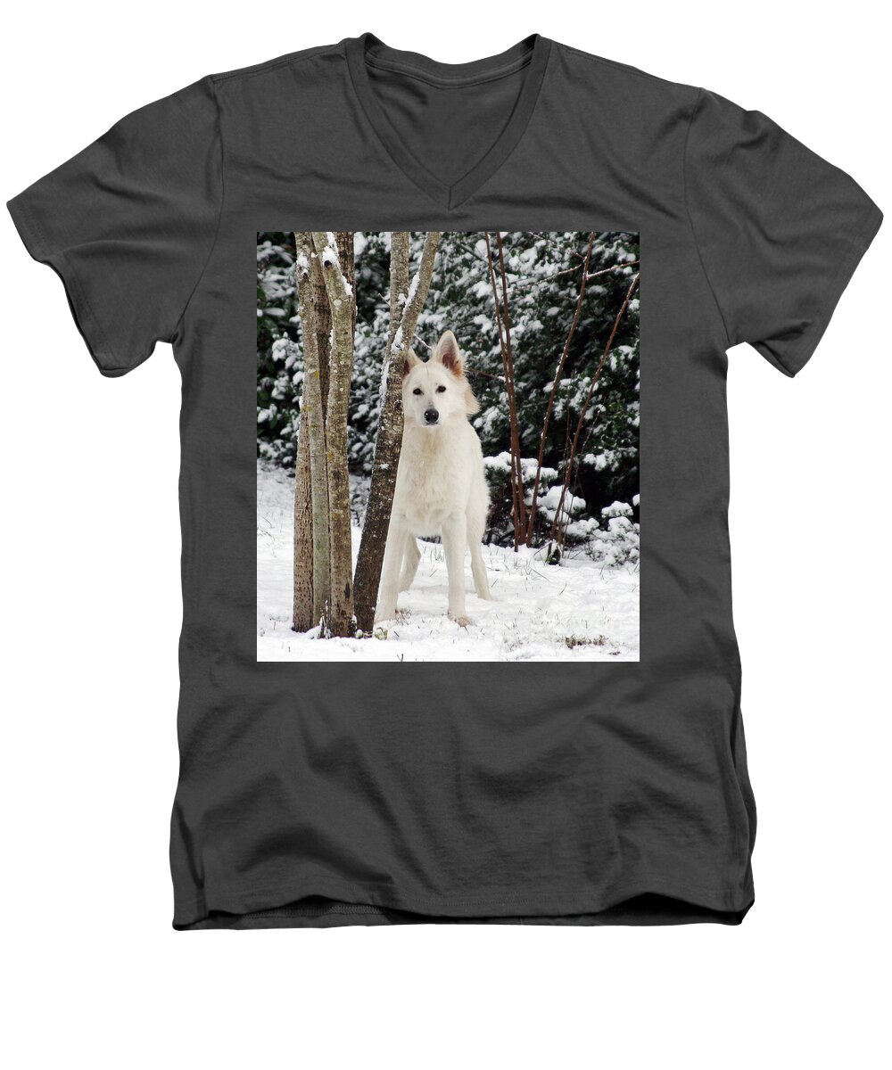  Men's V-Neck T-Shirt featuring the photograph Jane #3 by Margaret Hood