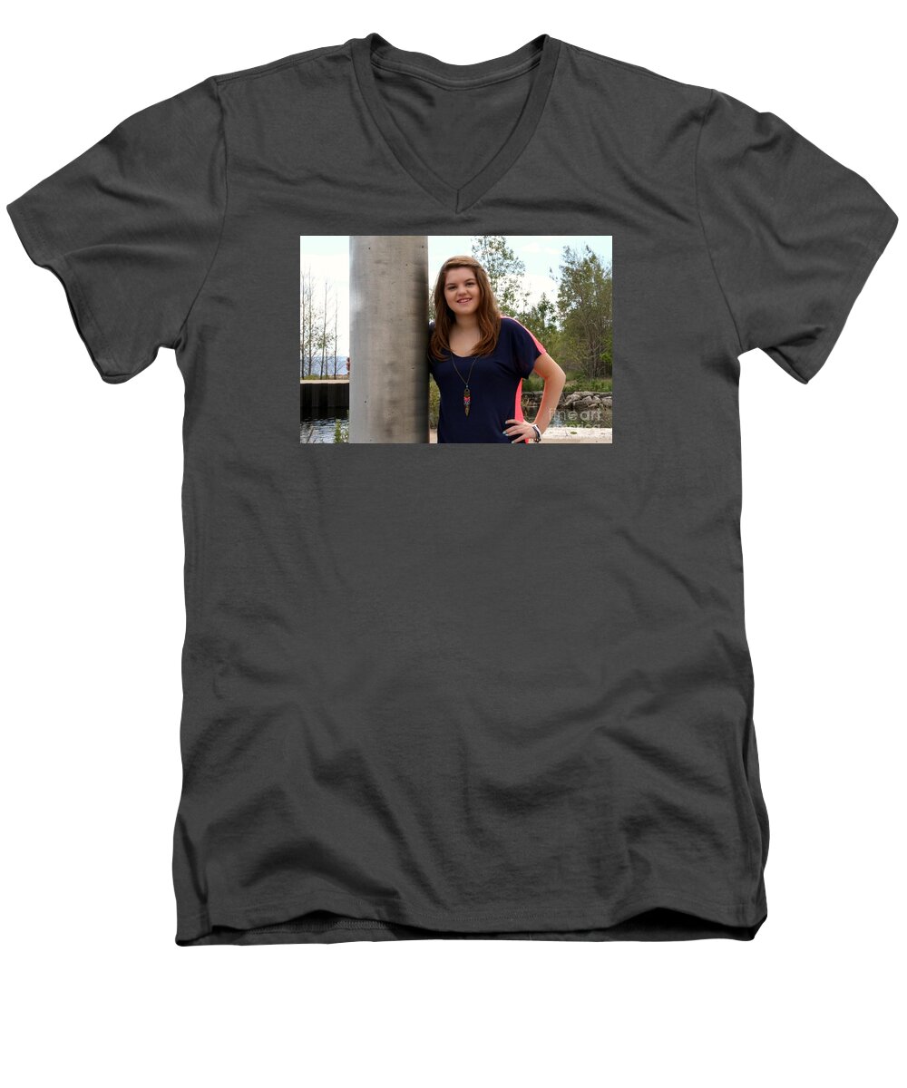  Men's V-Neck T-Shirt featuring the photograph 3674 by Mark J Seefeldt