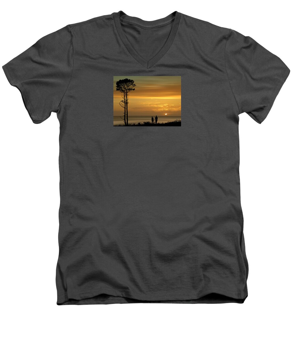 Man Men's V-Neck T-Shirt featuring the photograph 4171 by Peter Holme III